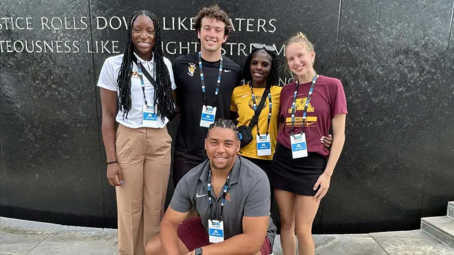 Group of students posing for a group photo