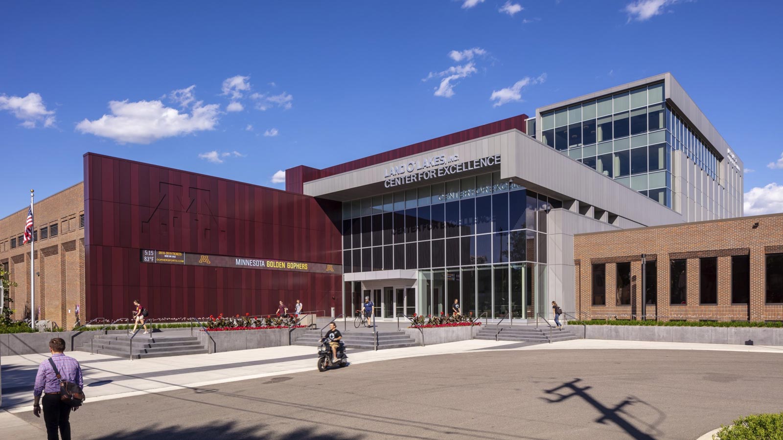 Rendering of front of facility