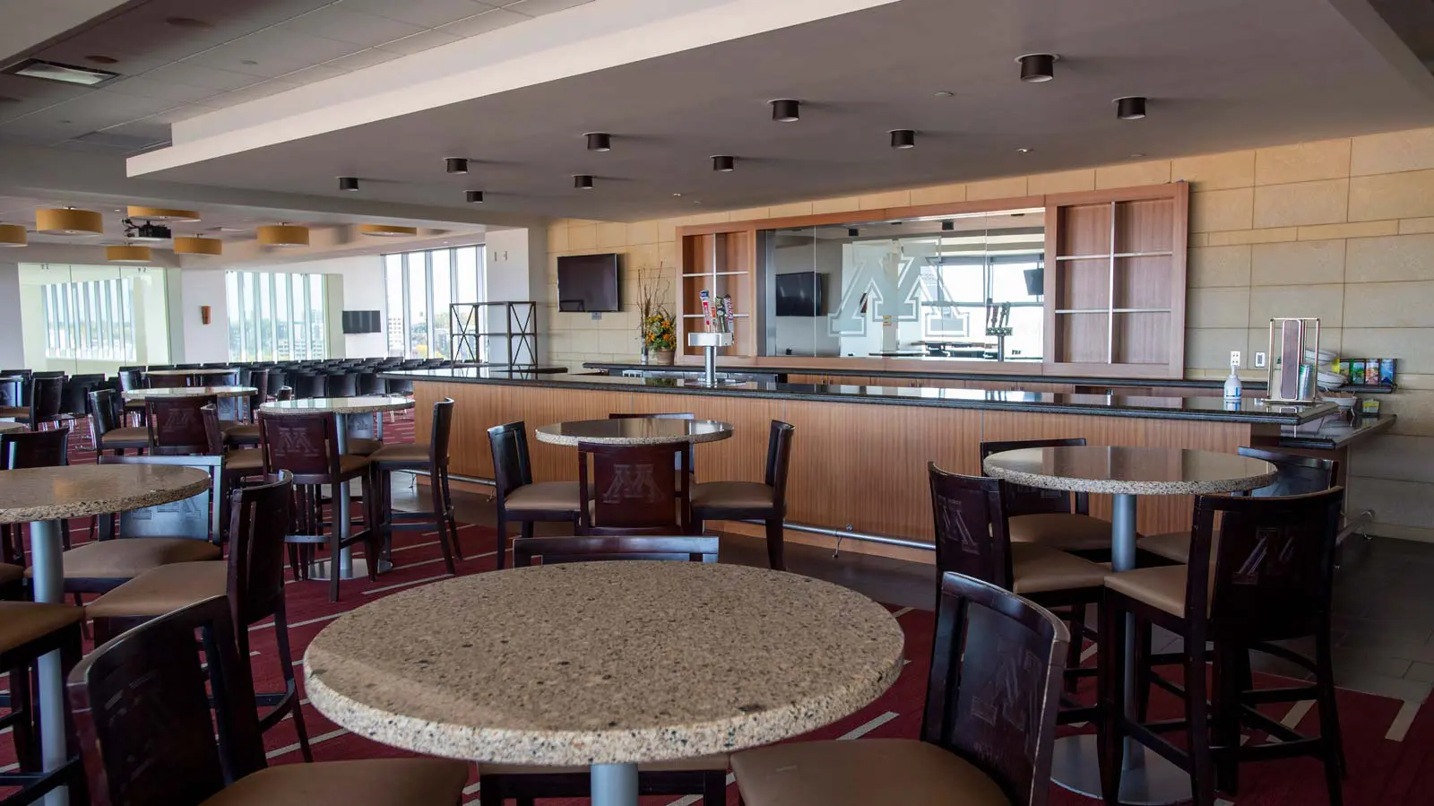 Indoor bar area