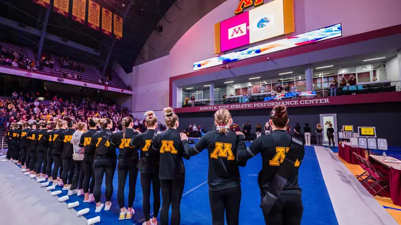 View of players from court level